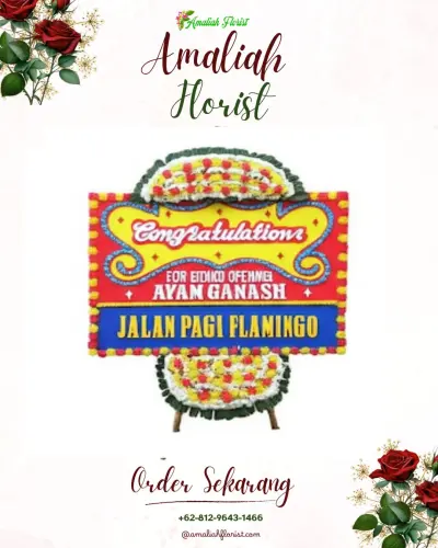 Bunga Papan Congratulation di Kedung Cowek